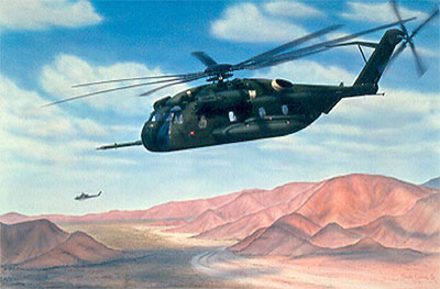 "Desert Stallion" - Sam Lyons - CH-53E Super Stallion Aviation Art